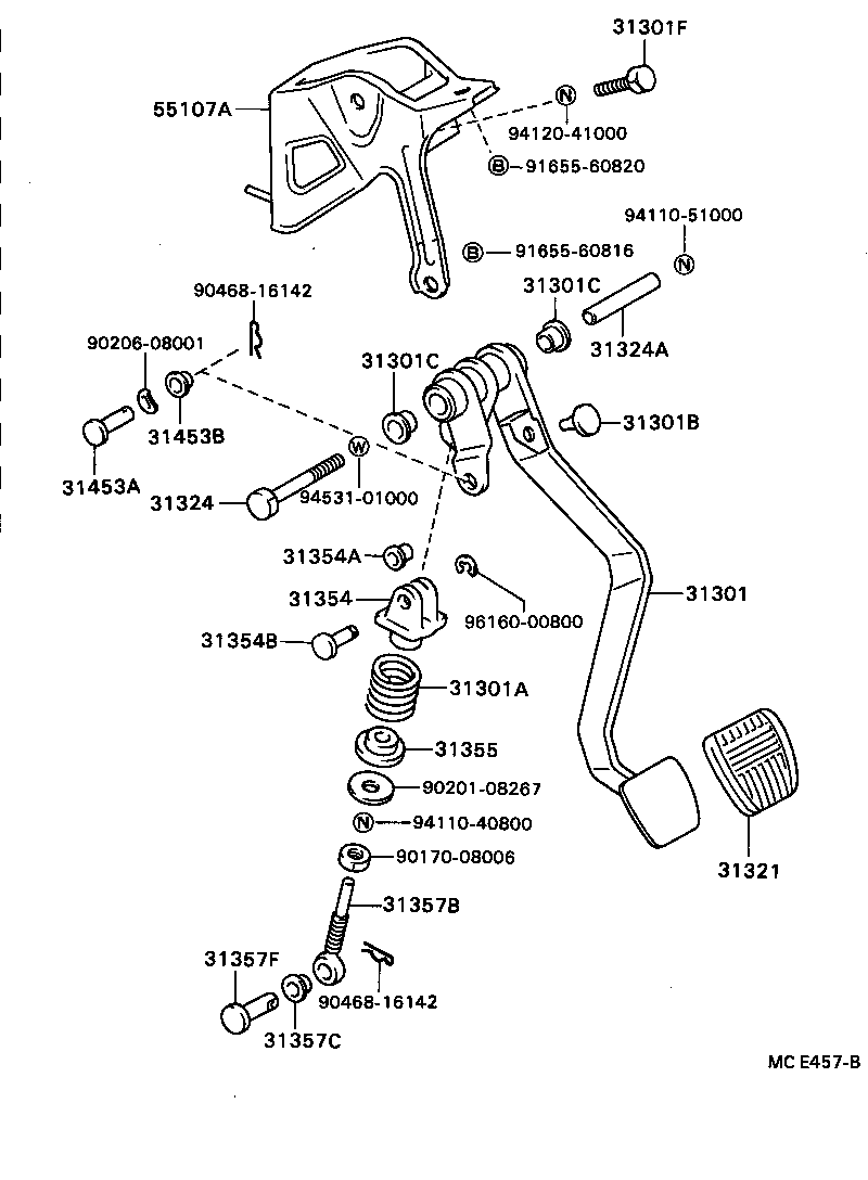  CELICA |  CLUTCH PEDAL FLEXIBLE HOSE