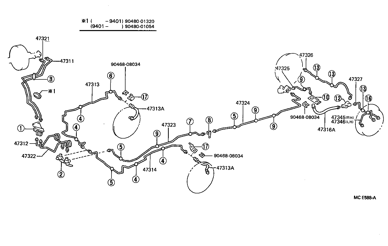  TOYOACE DYNA |  BRAKE TUBE CLAMP