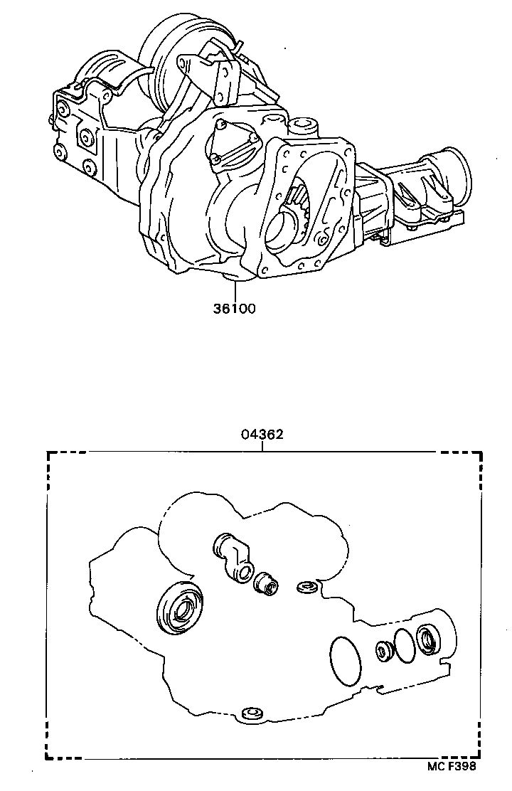  CAMRY VISTA |  TRANSFER ASSEMBLY GASKET KIT