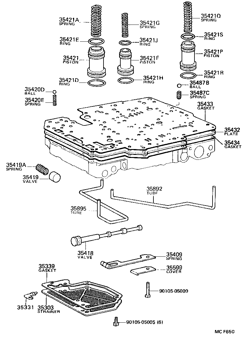  SOARER |  VALVE BODY OIL STRAINER ATM