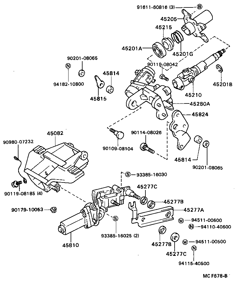  SOARER |  STEERING COLUMN SHAFT