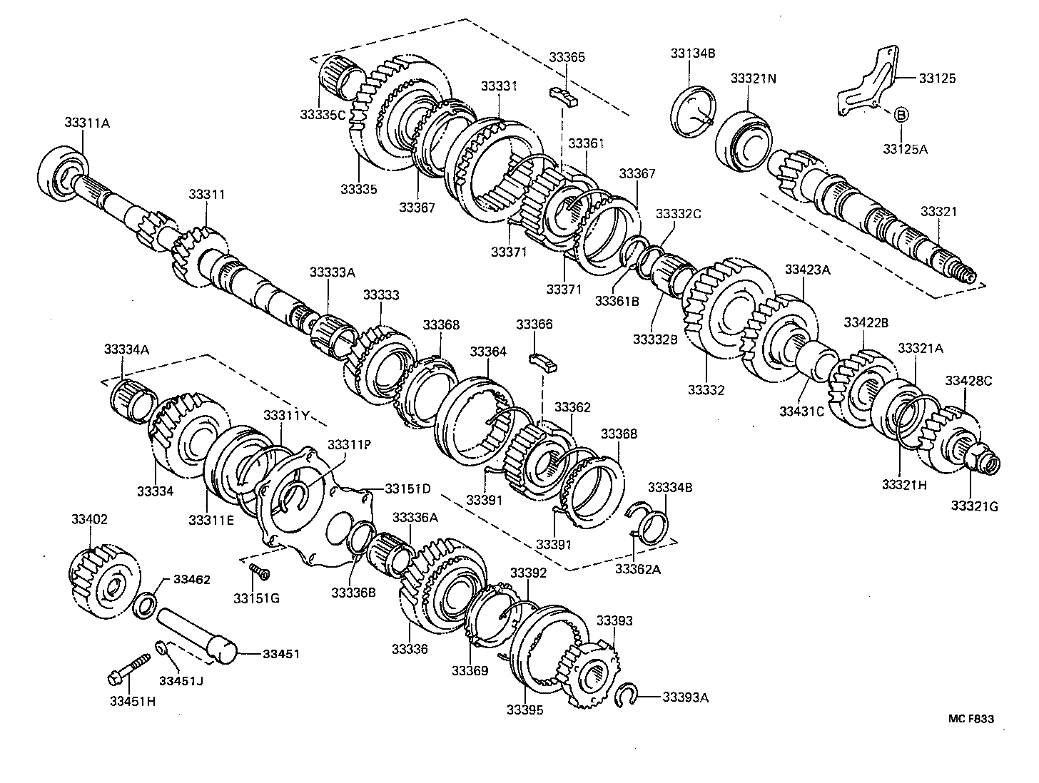  CAMRY VISTA |  TRANSMISSION GEAR MTM