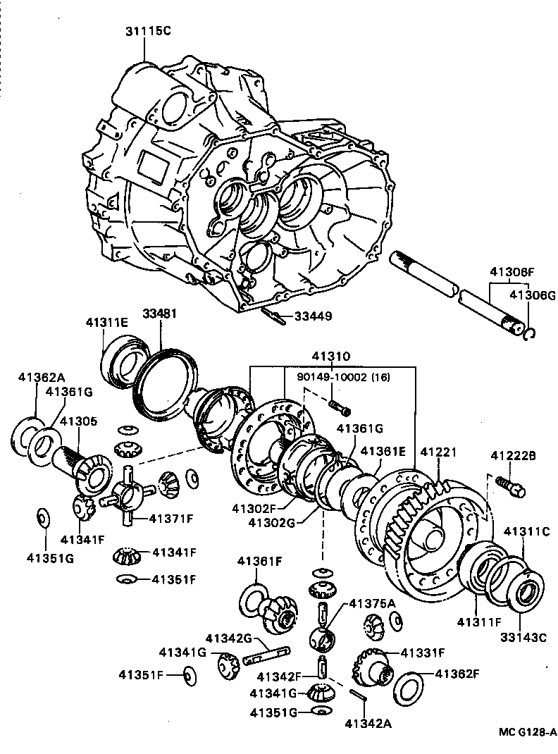  CAMRY VISTA |  FRONT AXLE HOUSING DIFFERENTIAL