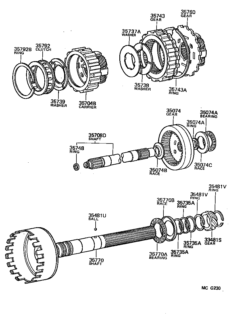  SUPRA |  PLANETARY GEAR REVERSE PISTON COUNTER GEAR ATM
