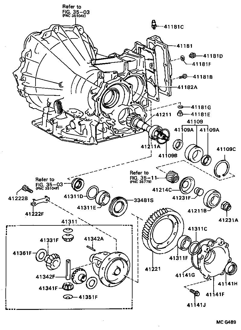  CARINA FF |  FRONT AXLE HOUSING DIFFERENTIAL