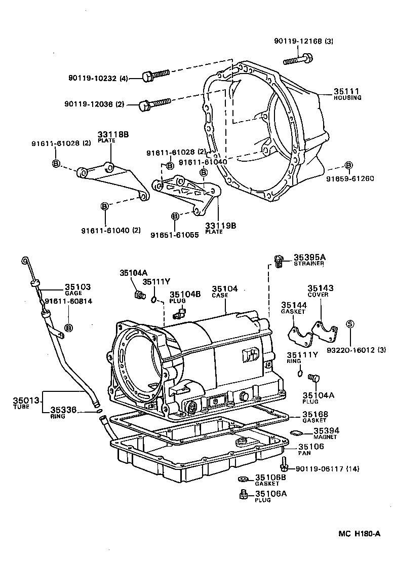  MARK 2 V WG |  TRANSMISSION CASE OIL PAN ATM