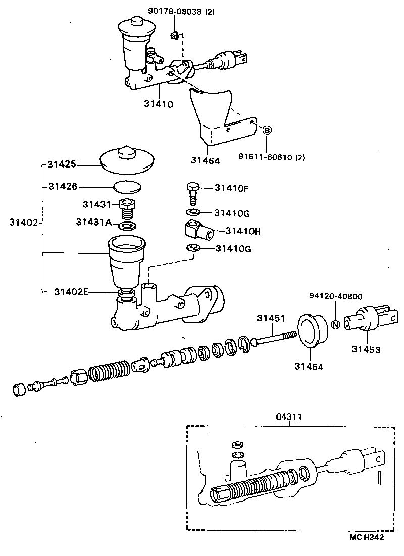  CRESTA |  CLUTCH MASTER CYLINDER