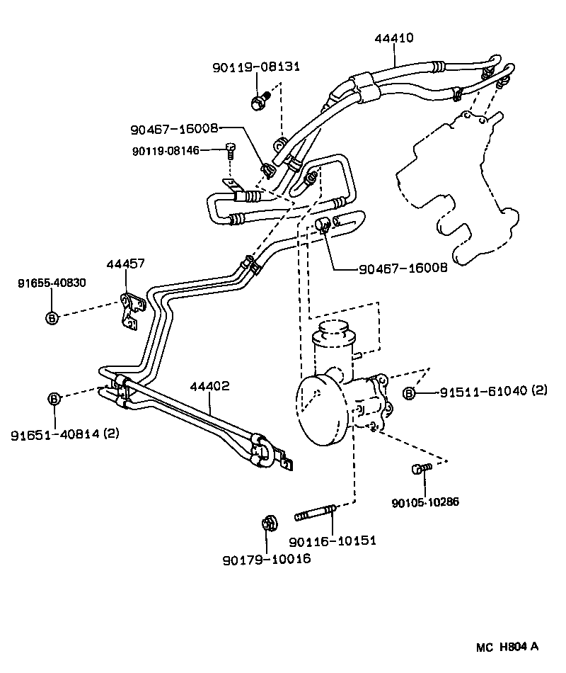  CROWN |  POWER STEERING TUBE