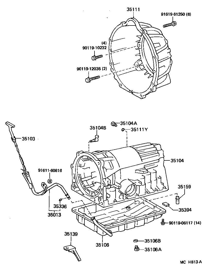  CROWN |  TRANSMISSION CASE OIL PAN ATM