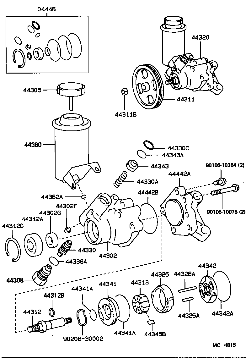  CROWN |  VANE PUMP RESERVOIR POWER STEERING