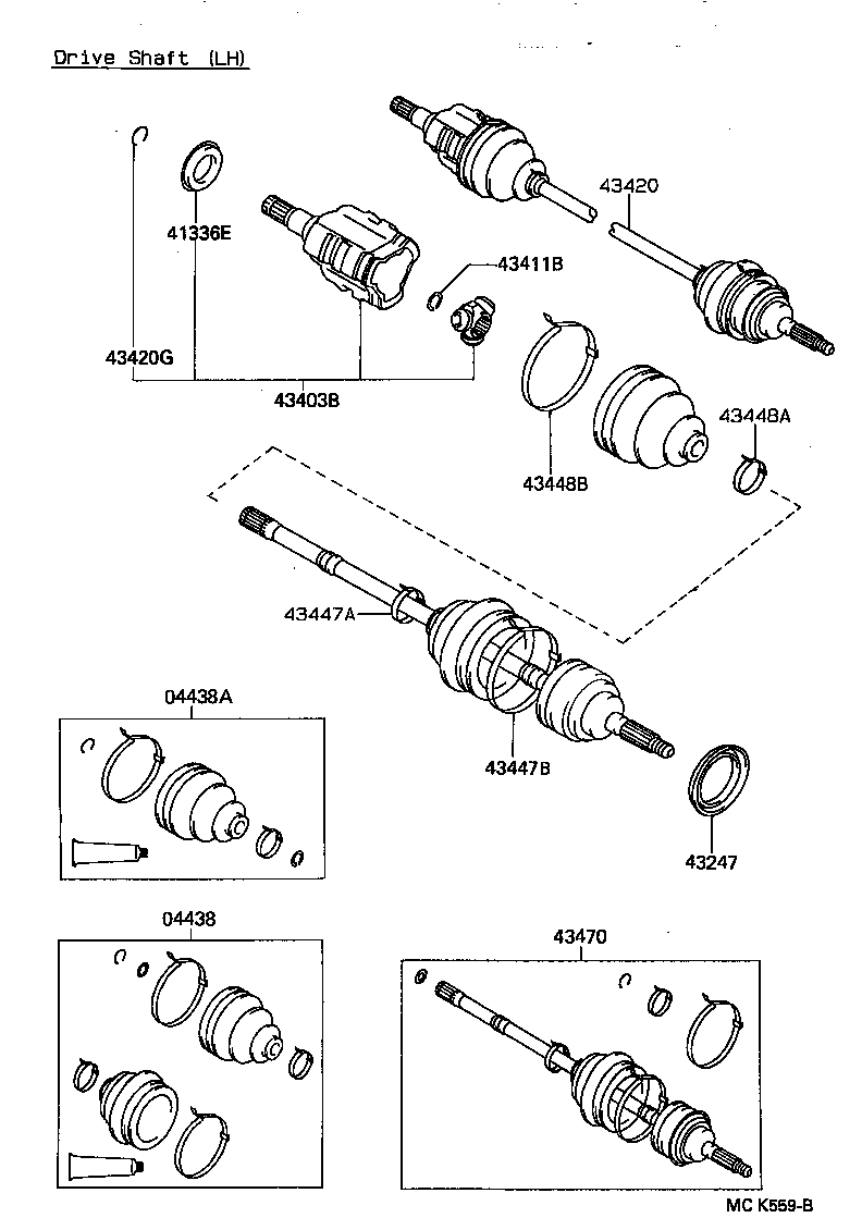  SERA |  FRONT DRIVE SHAFT