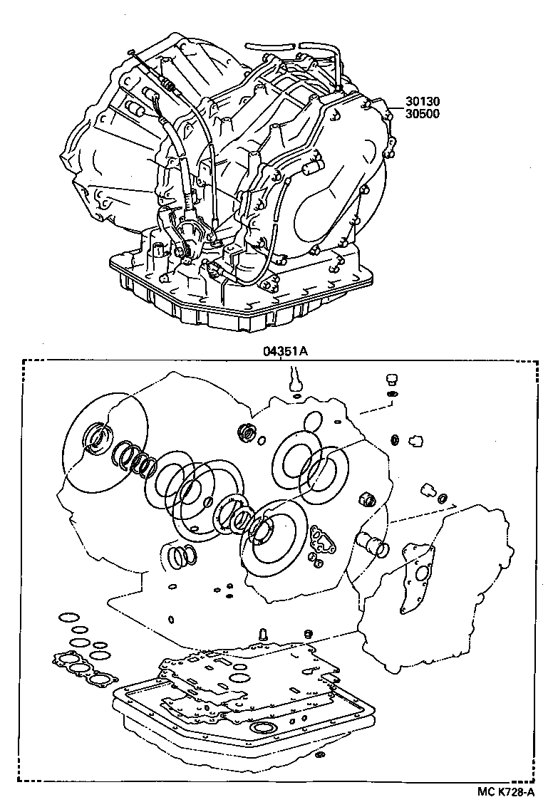  SERA |  TRANSAXLE OR TRANSMISSION ASSY GASKET KIT ATM