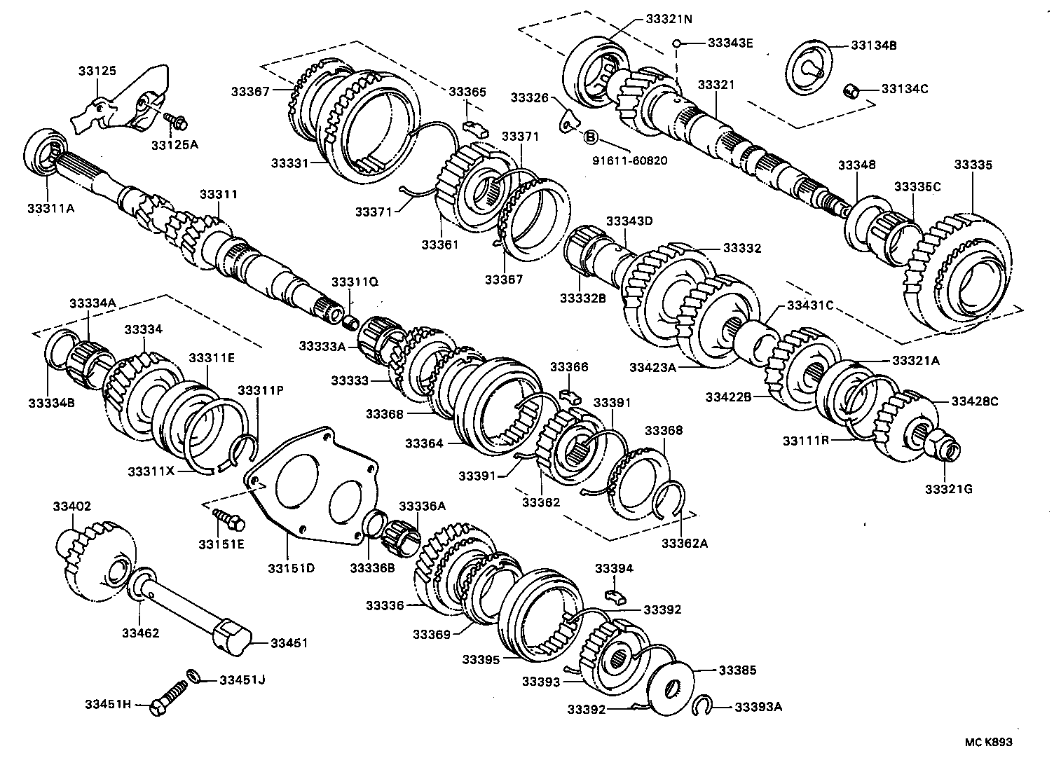  CAMRY VISTA |  TRANSMISSION GEAR MTM