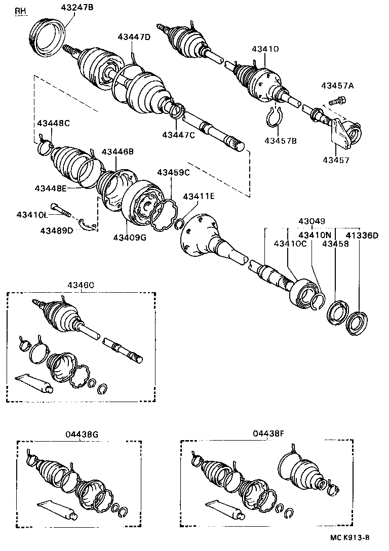  CAMRY VISTA |  FRONT DRIVE SHAFT