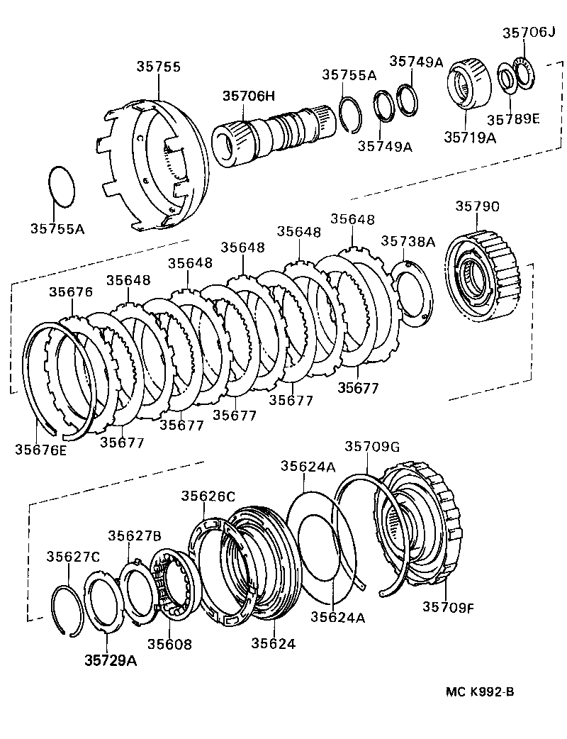  SUPRA |  CENTER SUPPORT PLANETARY SUN GEAR ATM