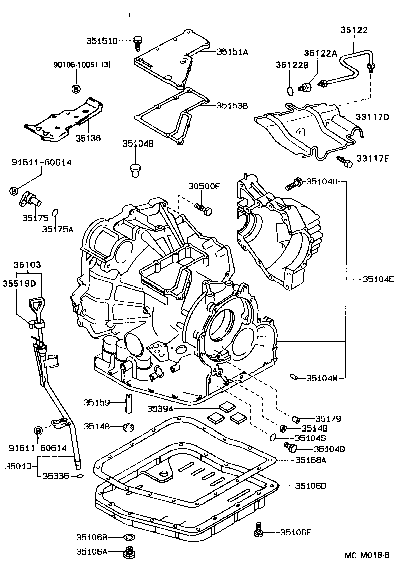  SCEPTER SED |  TRANSMISSION CASE OIL PAN ATM