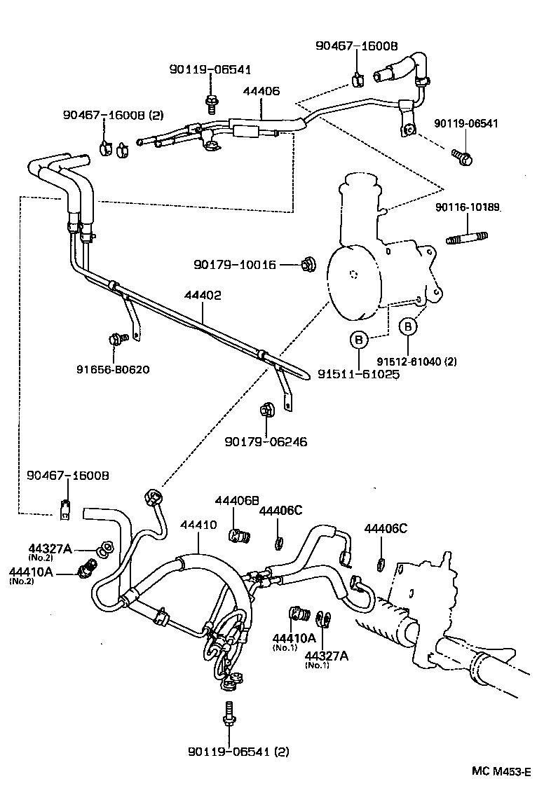  CROWN CROWN MAJESTA |  POWER STEERING TUBE