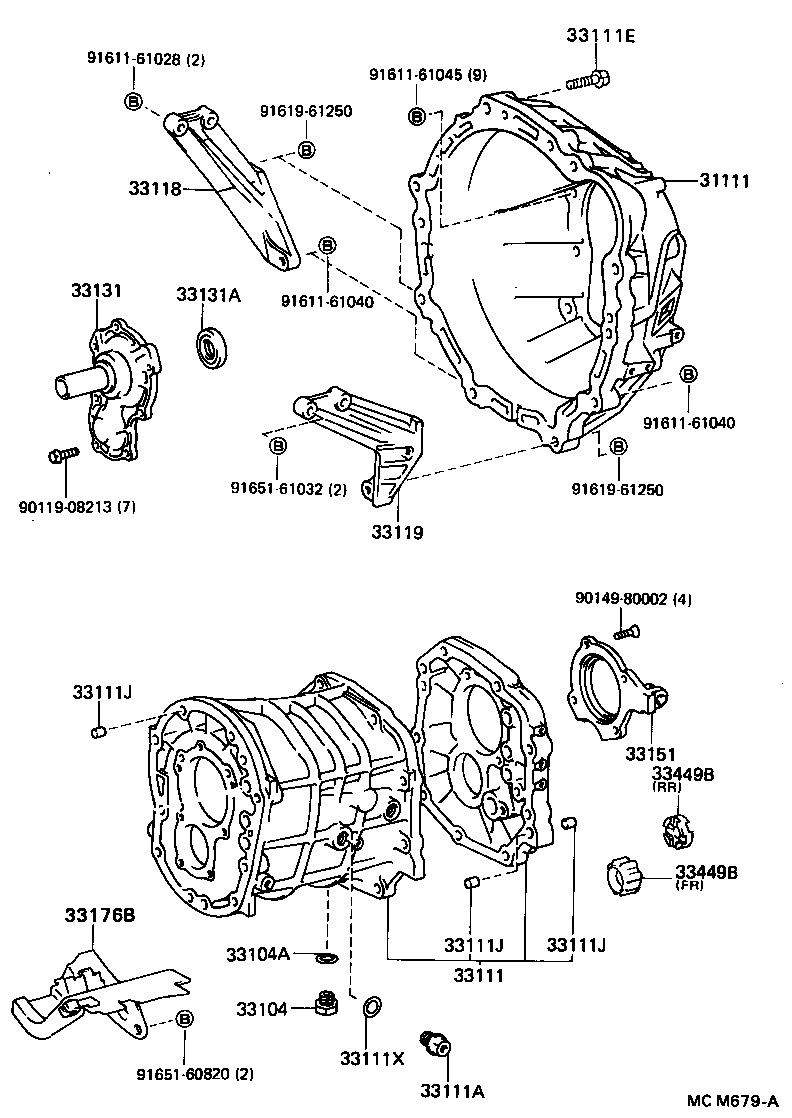  CHASER |  CLUTCH HOUSING TRANSMISSION CASE MTM