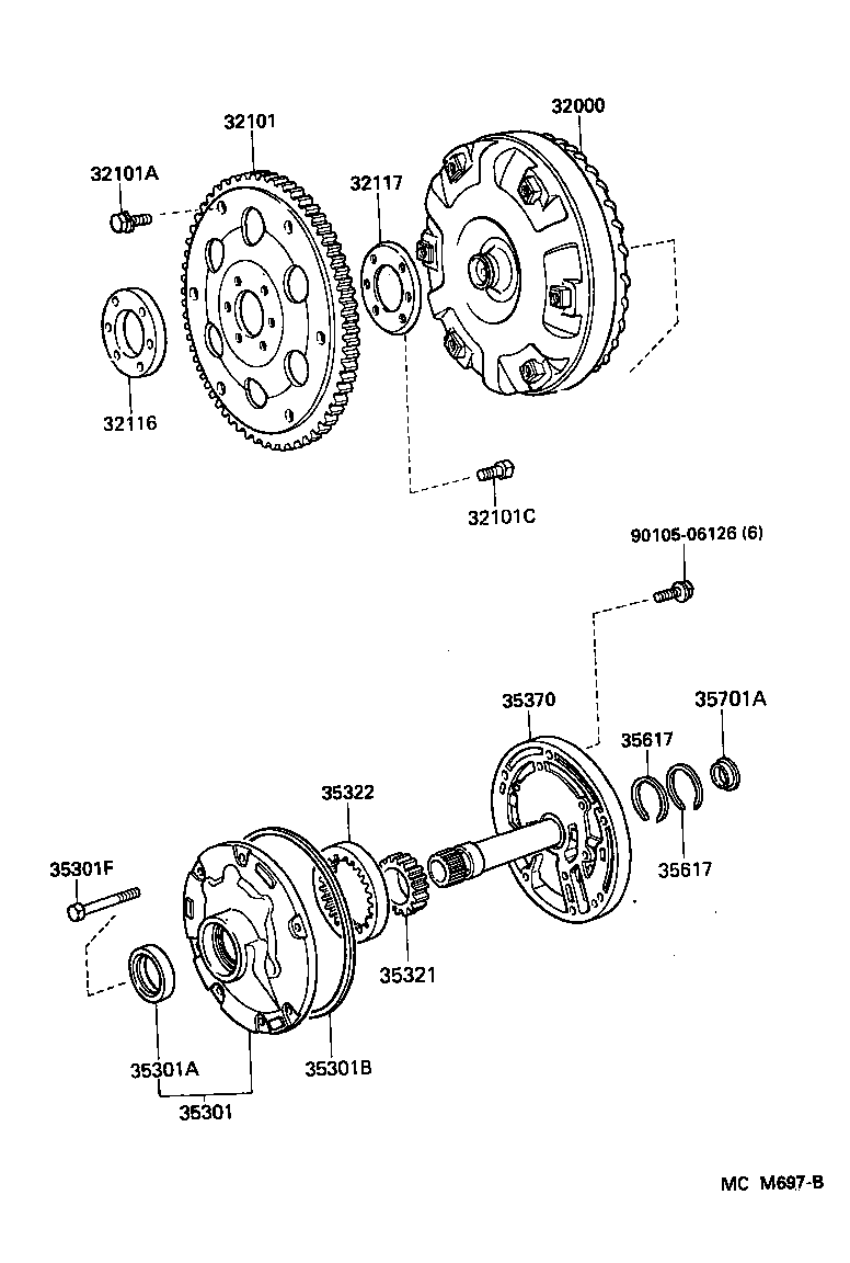  CROWN CROWN MAJESTA |  TORQUE CONVERTER FRONT OIL PUMP CHAIN ATM