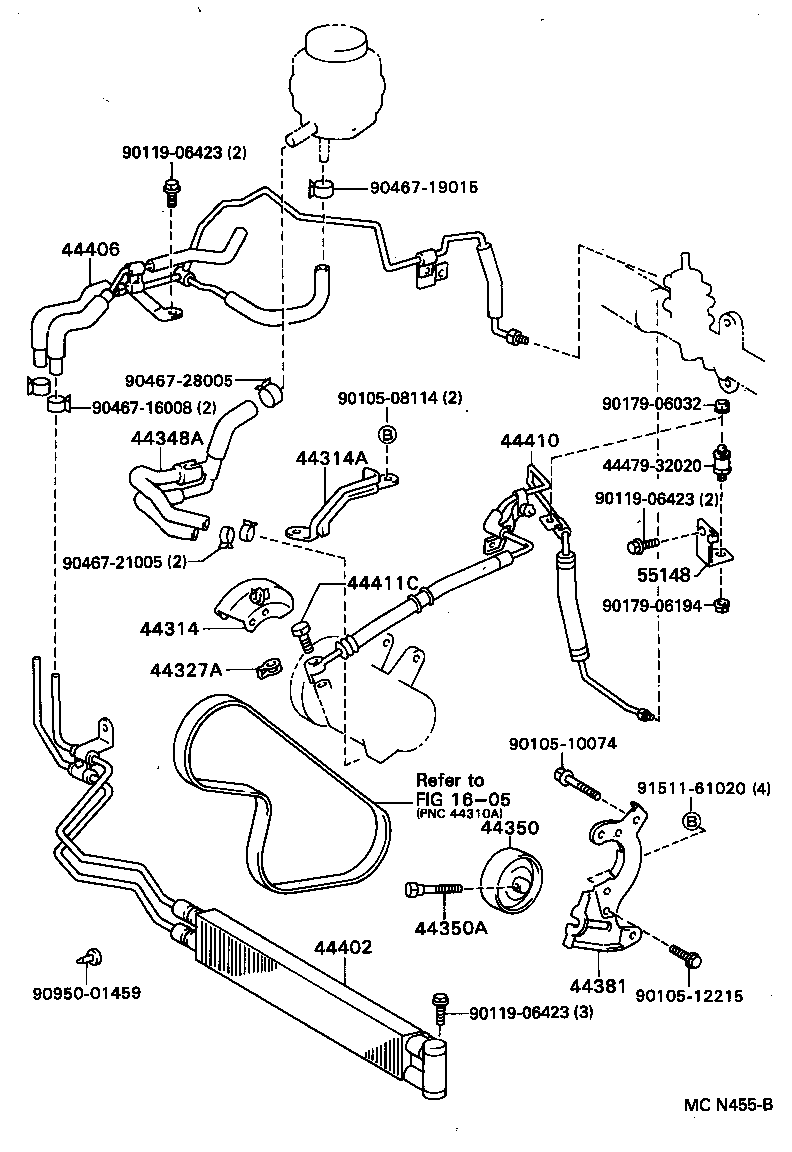  CAMRY VISTA |  POWER STEERING TUBE