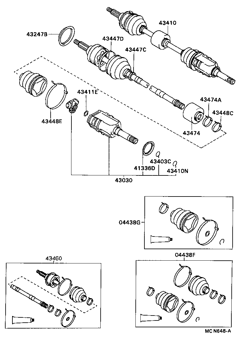  CARINA FF |  FRONT DRIVE SHAFT