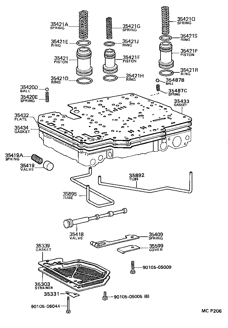  LITEACE VAN WAGON |  VALVE BODY OIL STRAINER ATM