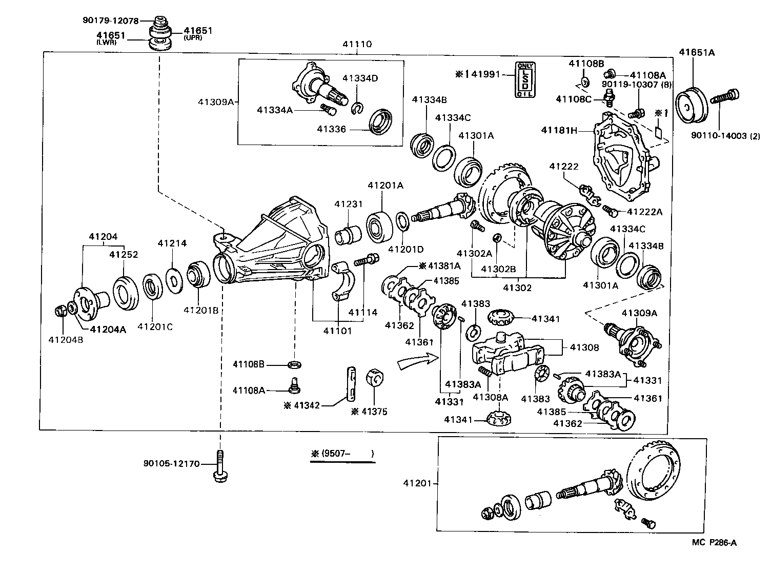  MARK 2 |  REAR AXLE HOUSING DIFFERENTIAL