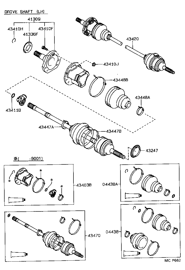  CARINA FF |  FRONT DRIVE SHAFT