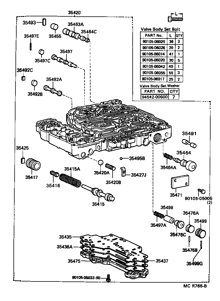  TOYOACE DYNA |  VALVE BODY OIL STRAINER ATM