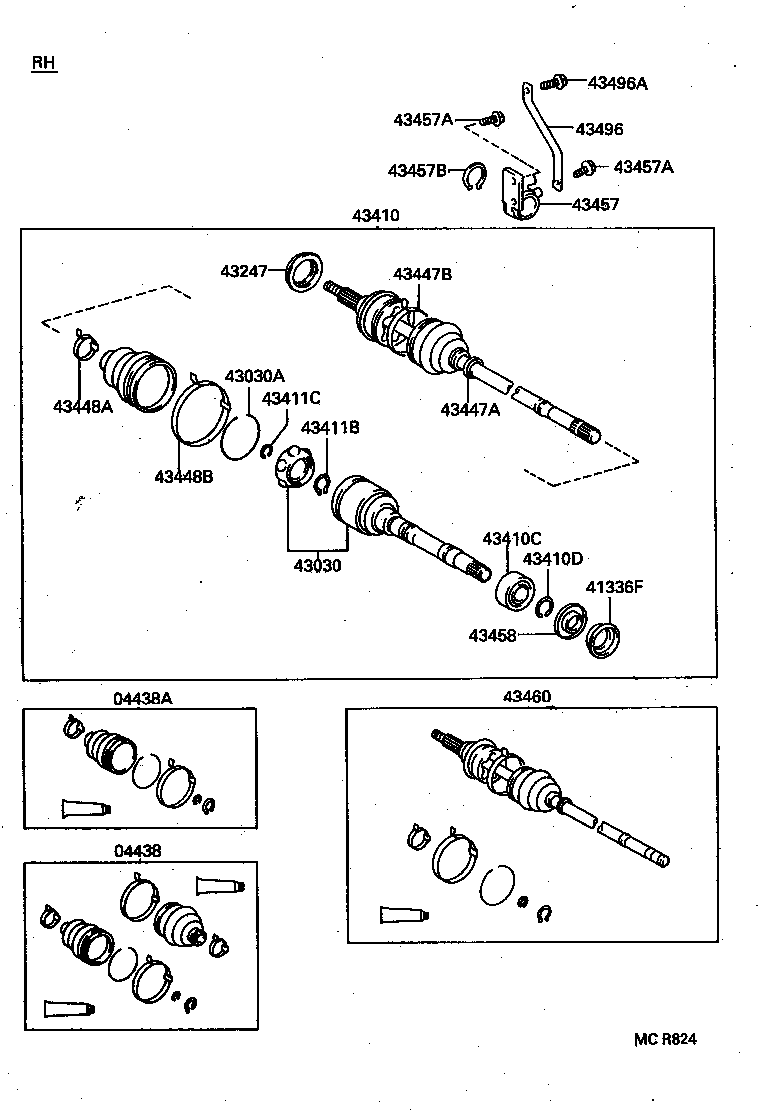  CARINA ED |  FRONT DRIVE SHAFT