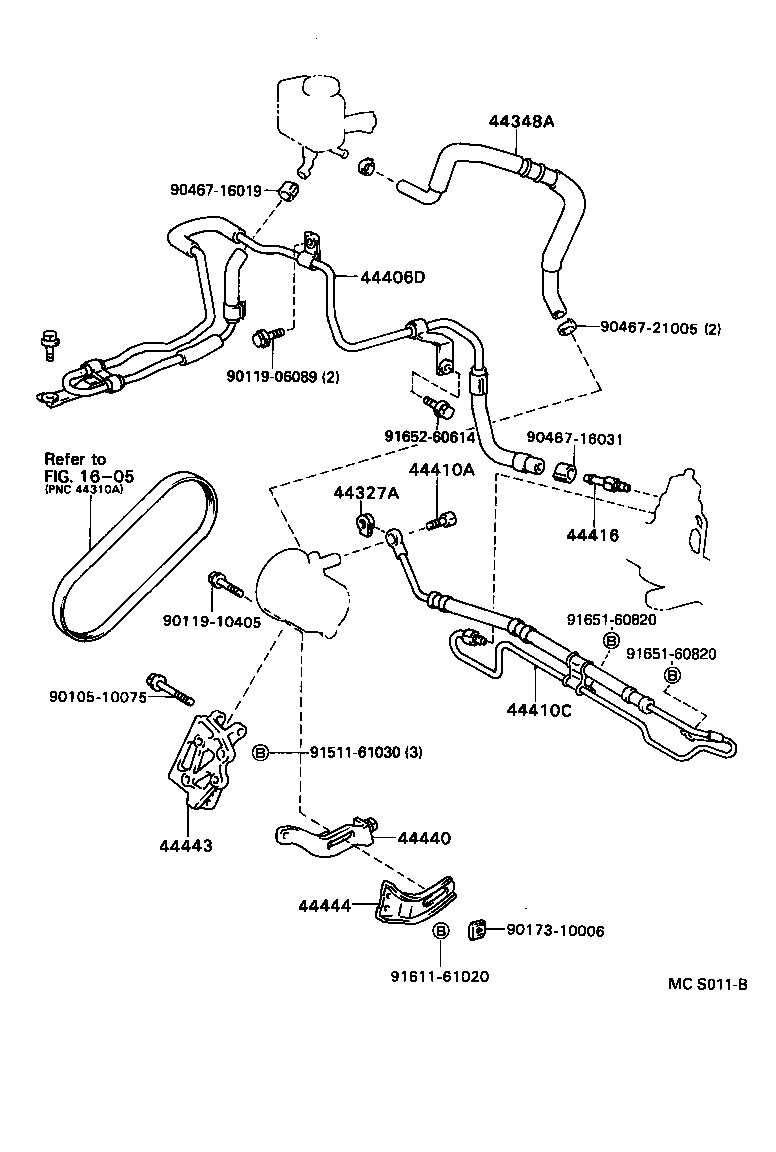  CARINA FF |  POWER STEERING TUBE