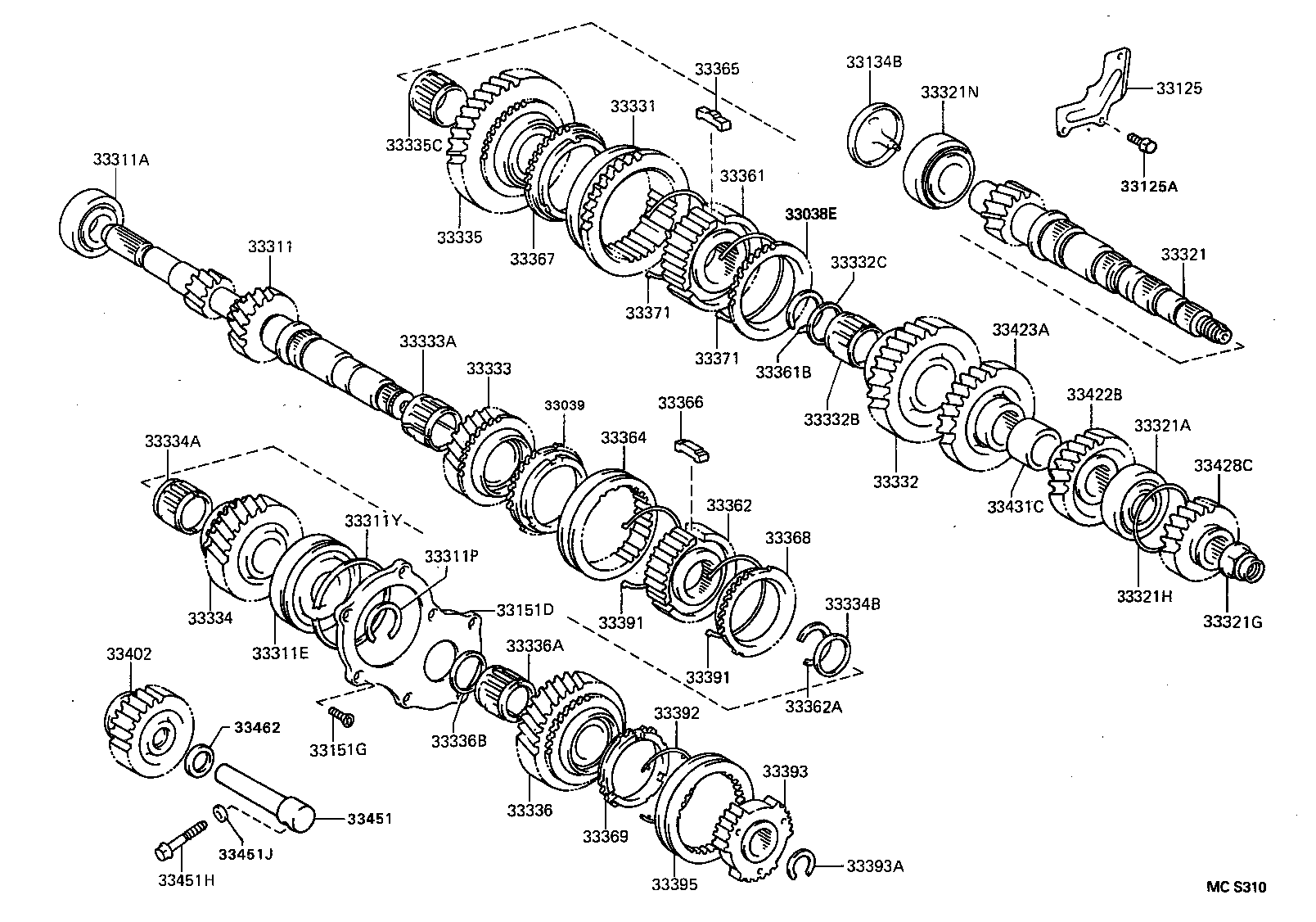  CAMRY VISTA |  TRANSMISSION GEAR MTM