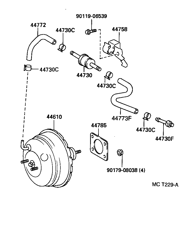  WINDOM |  BRAKE BOOSTER VACUUM TUBE