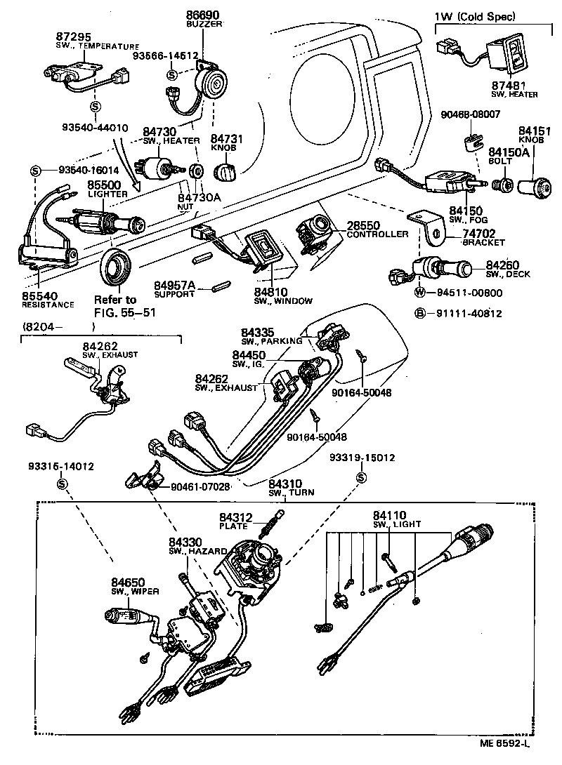  DYNA TOYOACE |  SWITCH RELAY COMPUTER