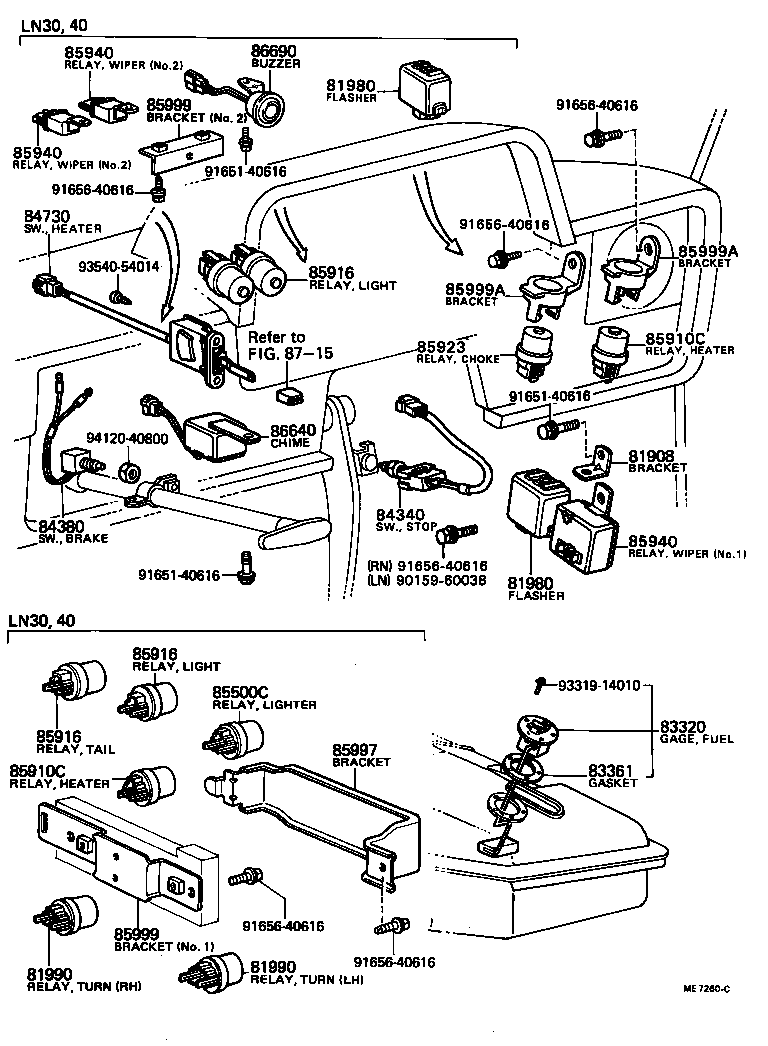  HILUX |  SWITCH RELAY COMPUTER