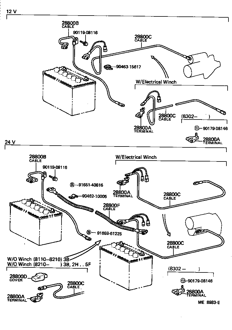  LAND CRUISER VAN |  BATTERY BATTERY CABLE