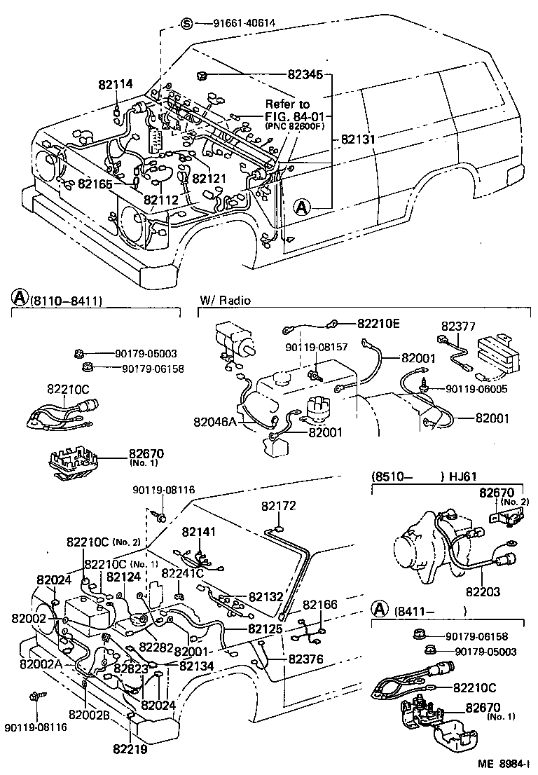  LAND CRUISER VAN |  WIRING CLAMP