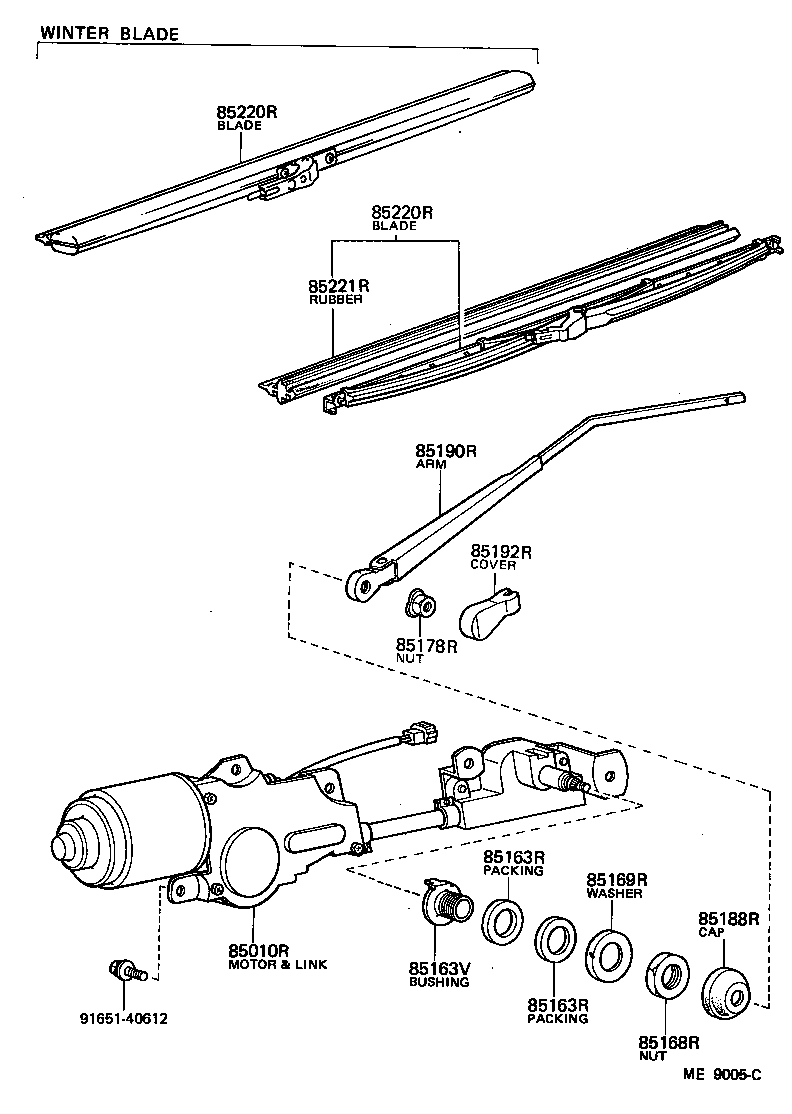  LAND CRUISER VAN |  REAR WIPER