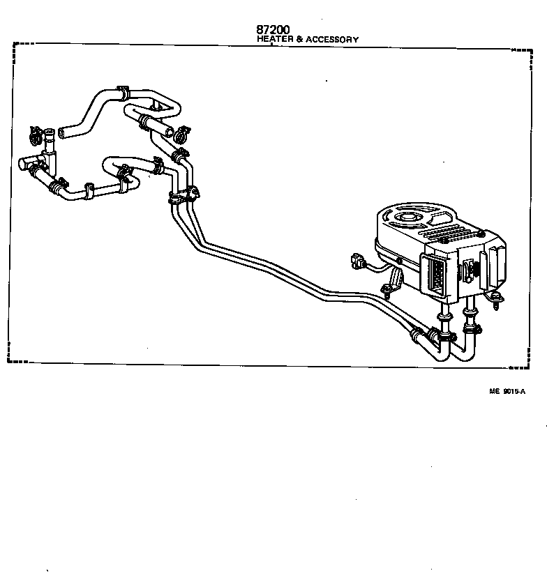  LAND CRUISER VAN |  HEATING AIR CONDITIONING SET