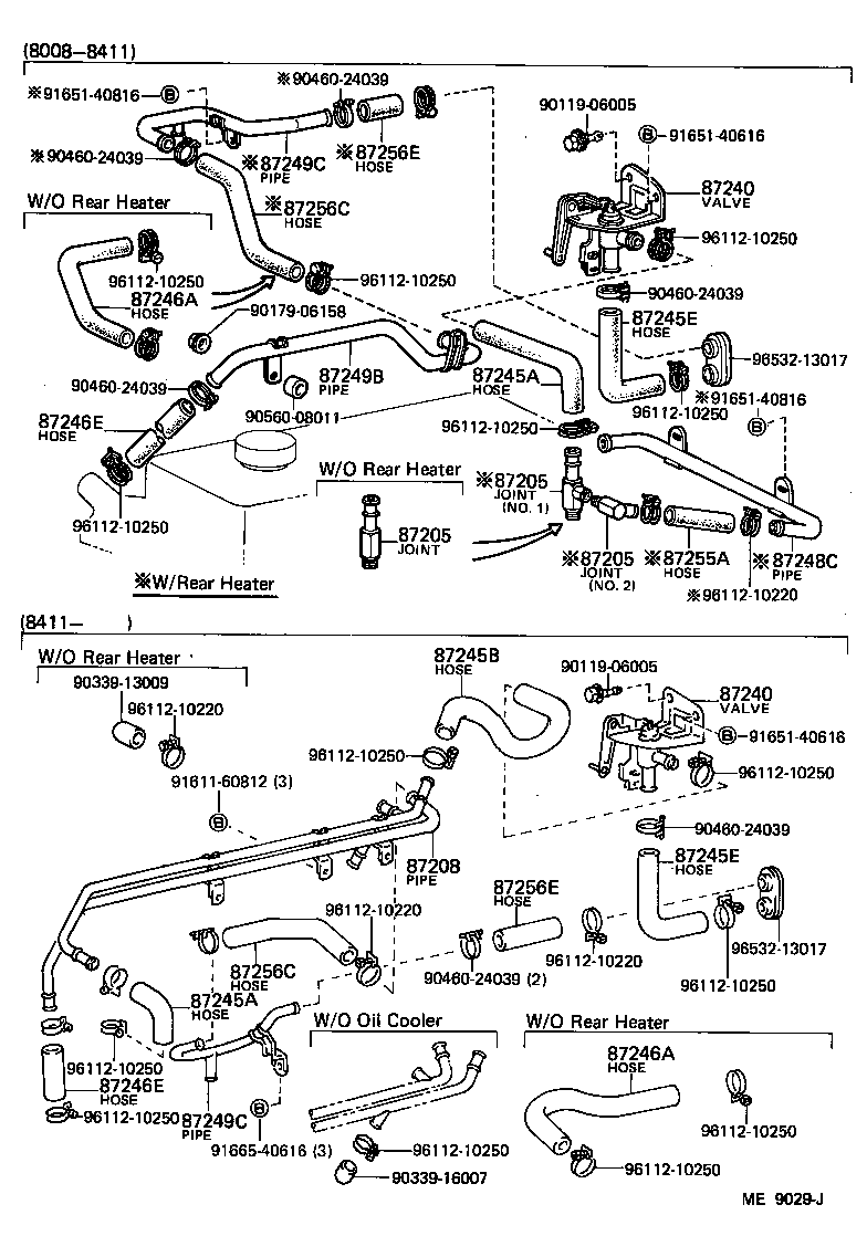  LAND CRUISER VAN |  HEATING AIR CONDITIONING WATER PIPING
