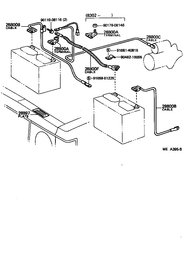  LAND CRUISER VAN |  BATTERY BATTERY CABLE