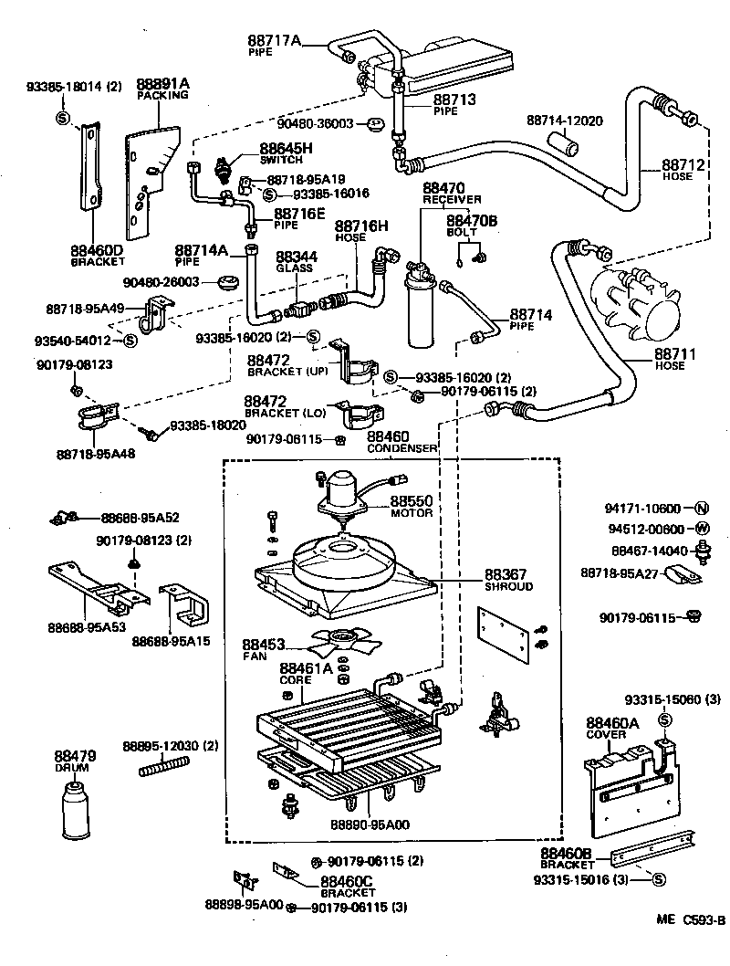  HIACE TRUCK |  HEATING AIR CONDITIONING COOLER PIPING