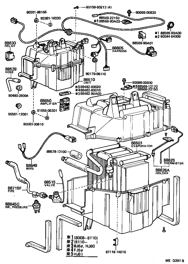  LAND CRUISER VAN |  HEATING AIR CONDITIONING COOLER UNIT