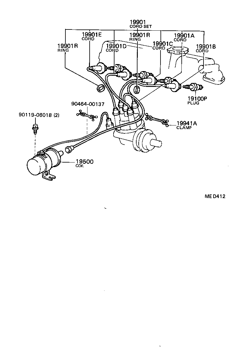  COROLLA |  IGNITION COIL SPARK PLUG