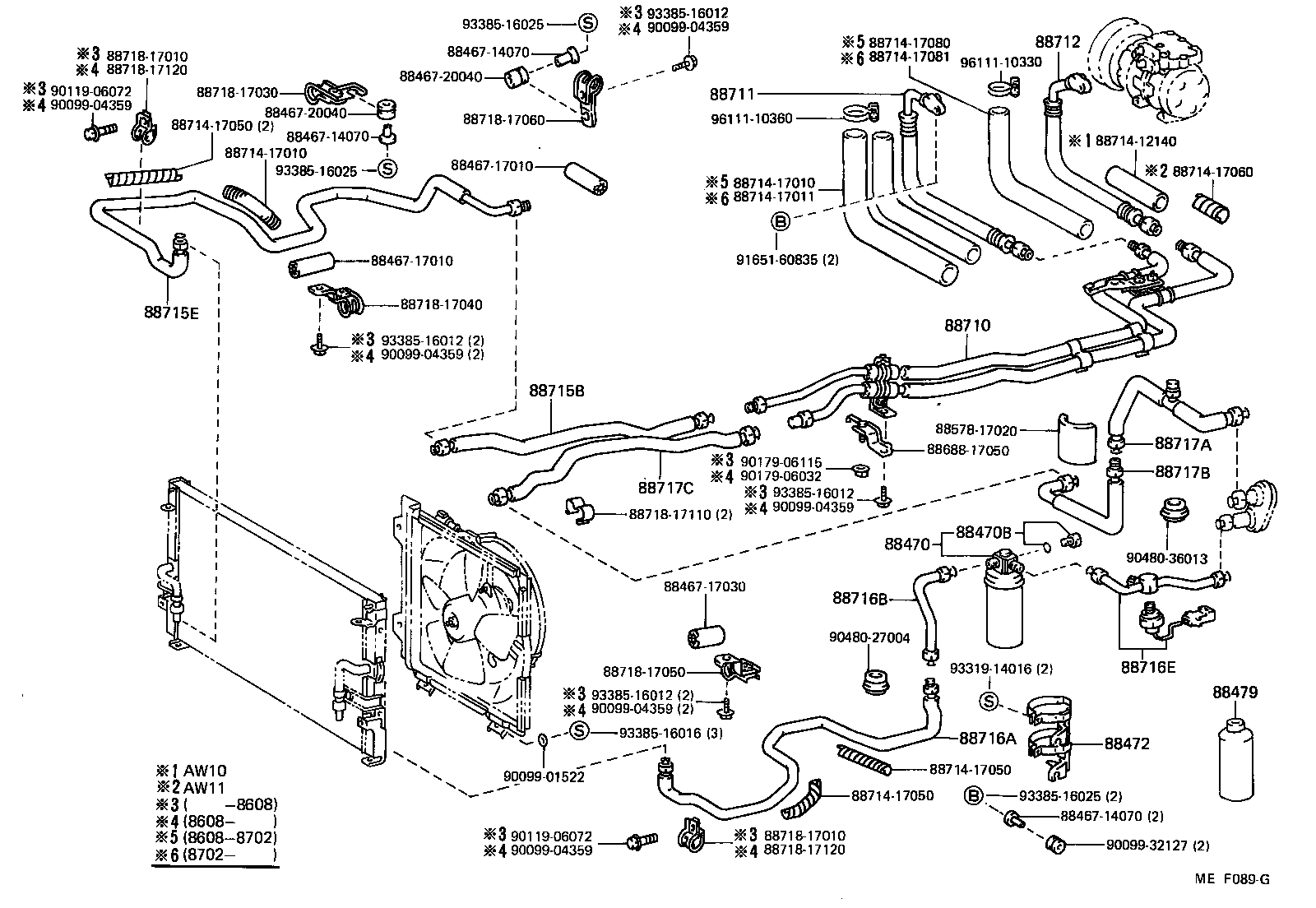  MR2 |  HEATING AIR CONDITIONING COOLER PIPING