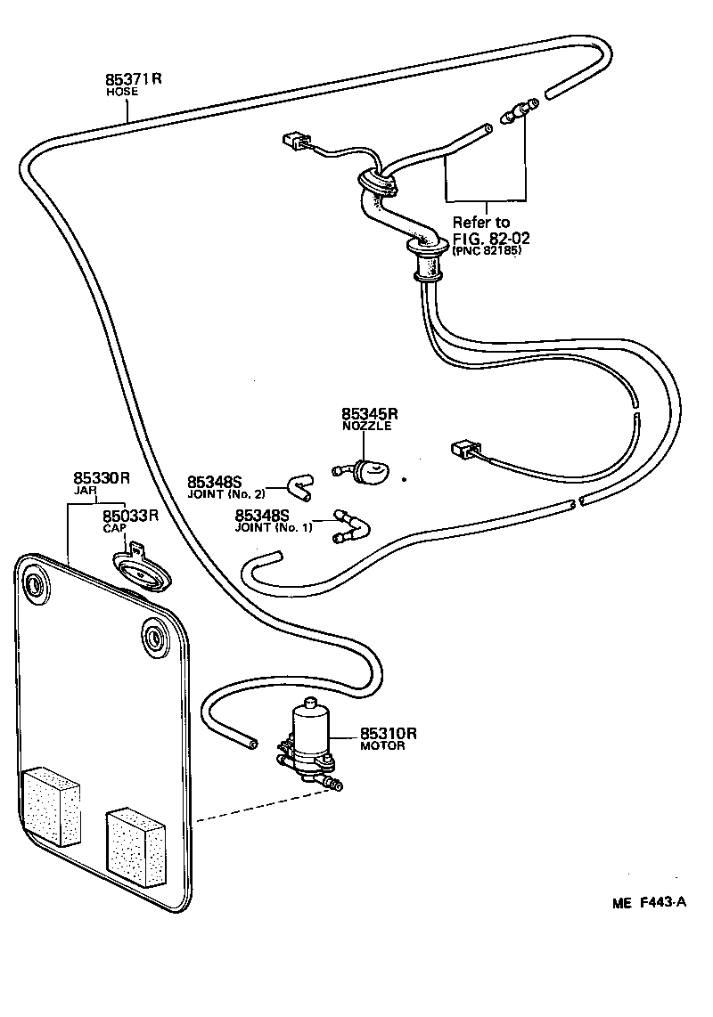  LAND CRUISER VAN |  REAR WASHER