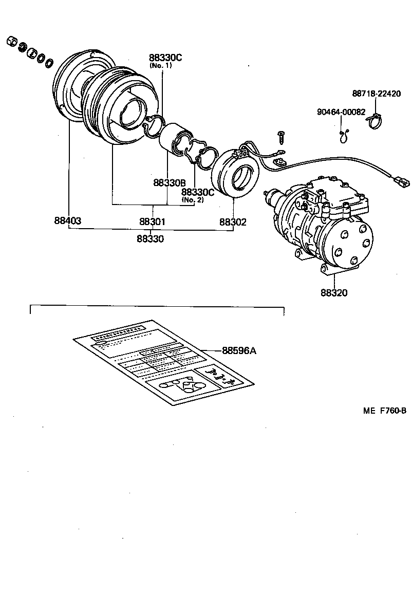  MR2 |  HEATING AIR CONDITIONING COMPRESSOR