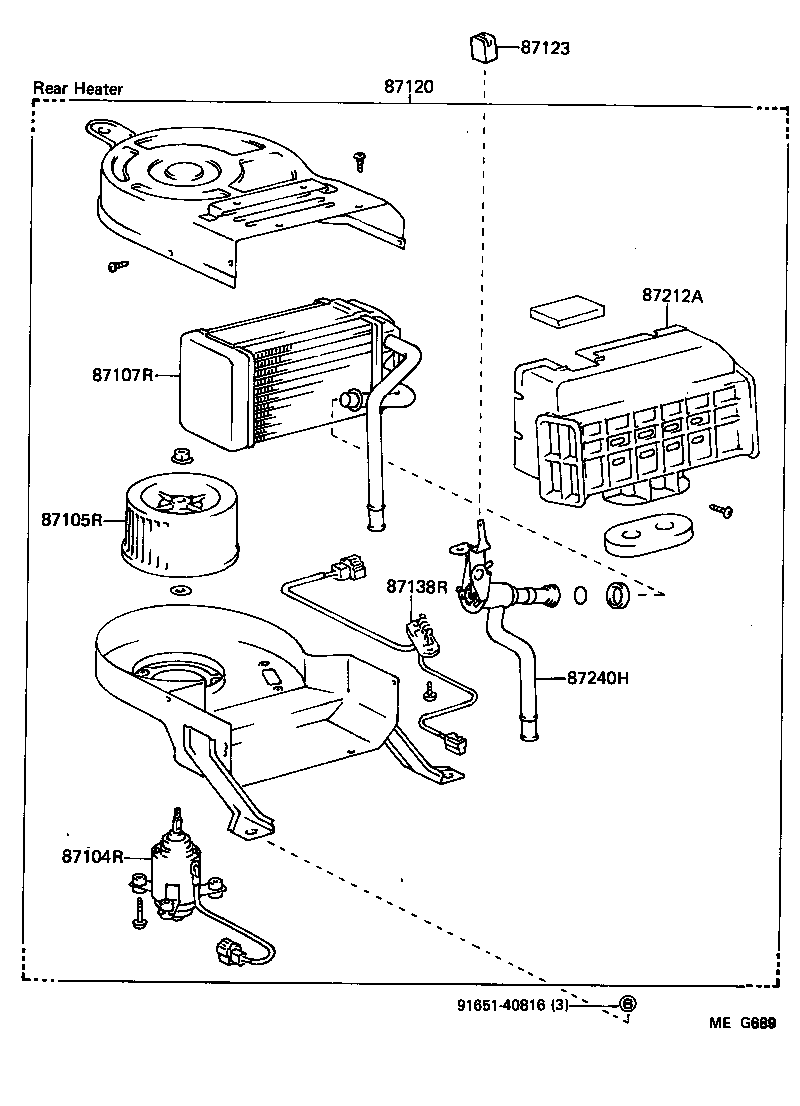  LAND CRUISER VAN |  HEATING AIR CONDITIONING HEATER UNIT BLOWER