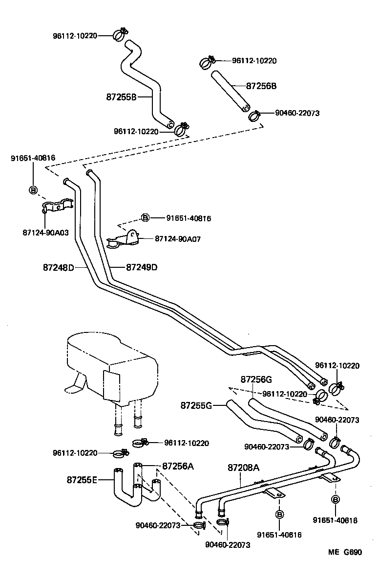  LAND CRUISER VAN |  HEATING AIR CONDITIONING WATER PIPING