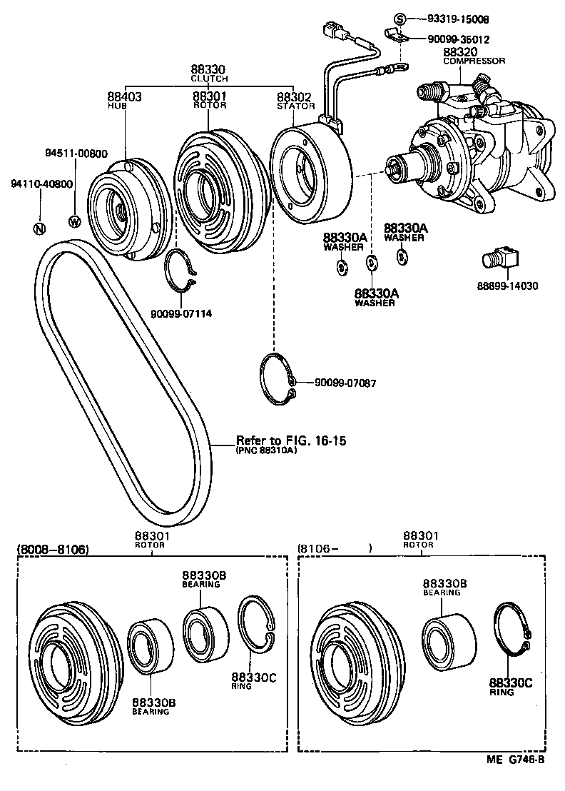 LAND CRUISER VAN |  HEATING AIR CONDITIONING COMPRESSOR